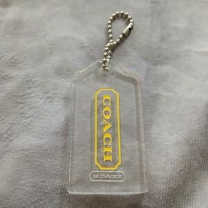 Coach clear plastic accessory